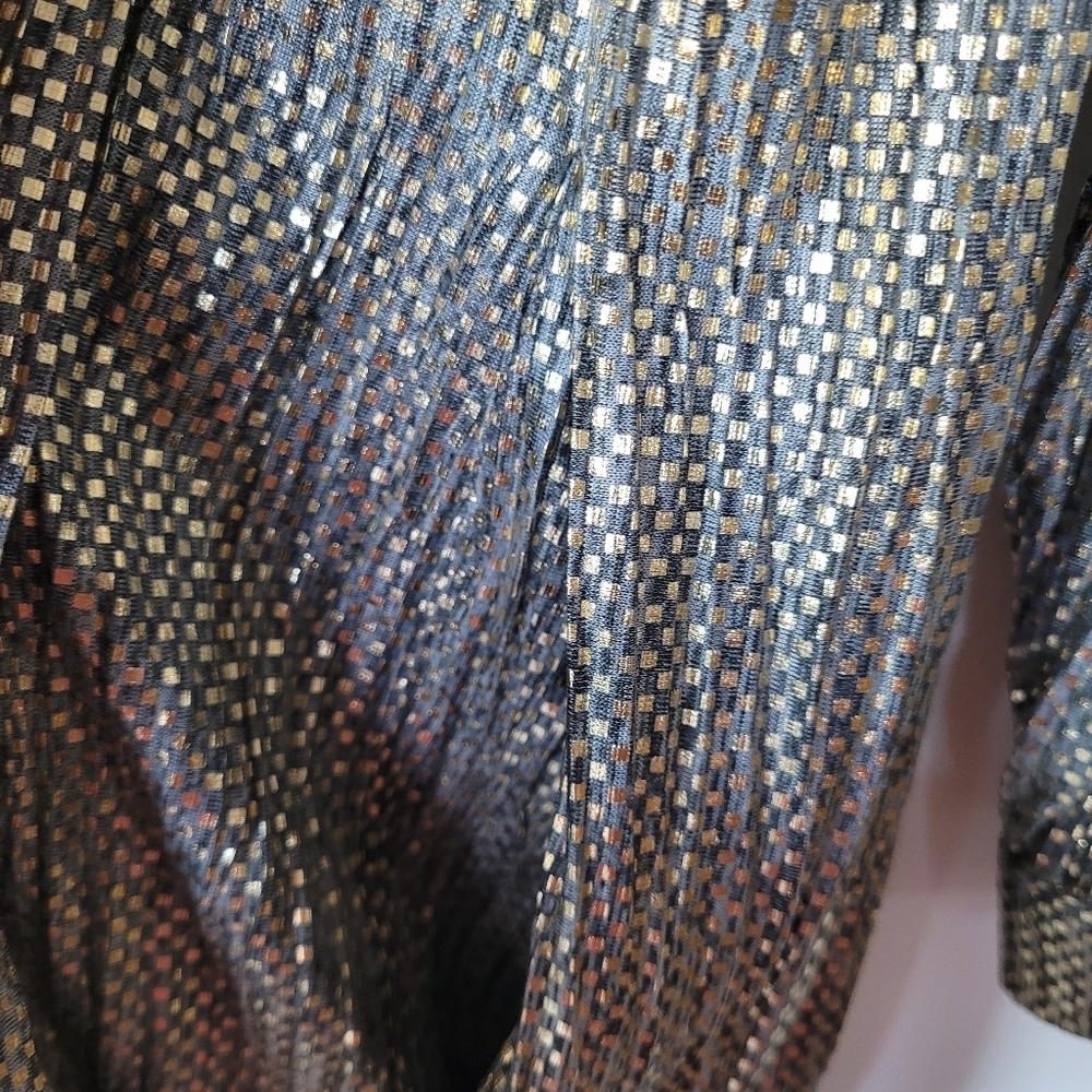 Anthropologie Metallic Textured Dress Size XL - Picture 6 of 13